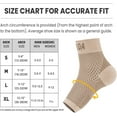 thumbnail image 2 of AVIDDA 1 Pair Plantar Fasciitis Support Socks Ankle Support Compression Foot Sleeves for Sprained Ankle, Running Sports Protection Pain Relief, Beige, Size XL, 2 of 7