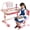 Pink #3, variant on Floseru Kids Table and Chairs, Kids Desk and Chair Set School Desk with Chair Adjustable Kids Art Table with Widened Desktop, Book Clips and Storage Drawer, Multi Separation