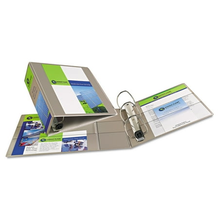 Avery Heavy-Duty View Binder w/Locking 1-Touch EZD Rings, 4" Cap, Sand