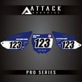 thumbnail image 4 of Attack Graphics 2069890013-d13355-13 Pro Series Restyle Number Plate Backgrounds Compatible with Polisport MX Restyling Kit for Yamaha YZ125 2013, 4 of 4