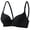 Black, variant on Wireless Bra for Women, Adjustable Daily Underwear with Lightly Lined Cups and Gather Design for Comfort and Support, B and C Cup Sizes