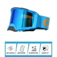 thumbnail image 2 of CRG Sports Motorcycle Goggles ATV Dirt Bike Glasses Off Road Racing Riding Motocross Goggles for Men, Women, Adults, 2 of 6