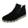 DZT1968 Men Winter Warm Boots Casual Waterproof Anti-Slip Shoes Plush Snow Boots(Plz note that the size is small)