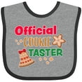 thumbnail image 3 of Inktastic Christmas Official Cookie Taster with Bell and Star Cookie Boys or Girls Baby Bib, 3 of 4
