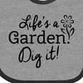 thumbnail image 4 of Inktastic Life's a Garden, Dig It Boys or Girls Baby Bib, 4 of 4