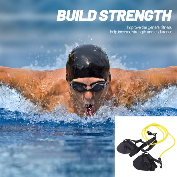 FUTUREORYY Swimming Resistance Training Belt Yellow Athletes Swimming 1Pack