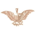 thumbnail image 1 of 14K Rose Gold Eagle Pendant - 31 mm, 1 of 3