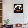 thumbnail image 2 of (A3606) Serie Festival Calabaza Y Gatito Halloween Con Diamantes Redondos Resina 30*30CM, 2 of 9