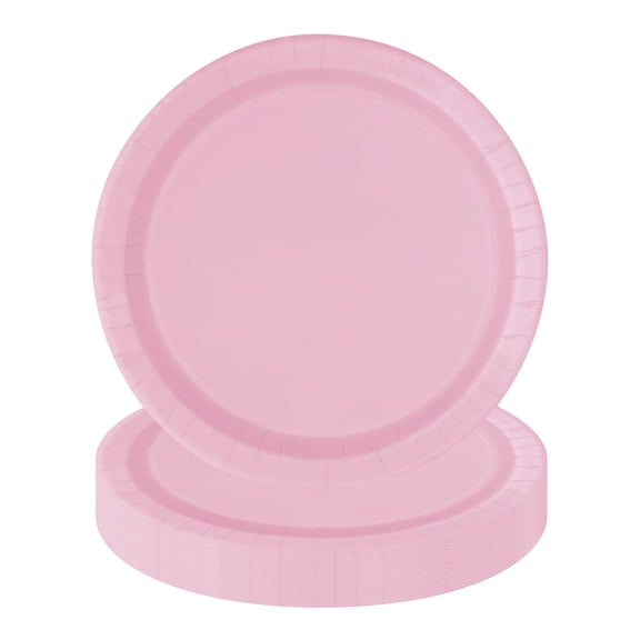 20CT 9IN Pink Dinner Paper Plates by Way To Celebrate