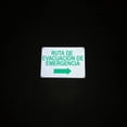 thumbnail image 2 of TRADESAFE RUTA DE EVACUACIÓN DE EMERGENCIA Arrow Right, Evacuation Sign, Wall Safety Signs, 14” x 10”, 40 Mil Aluminum Safety Sign, 2 of 6