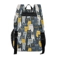 thumbnail image 3 of ALAZA Clear Backpack Funny Cute Cats PVC Transparent BookBag, 3 of 7