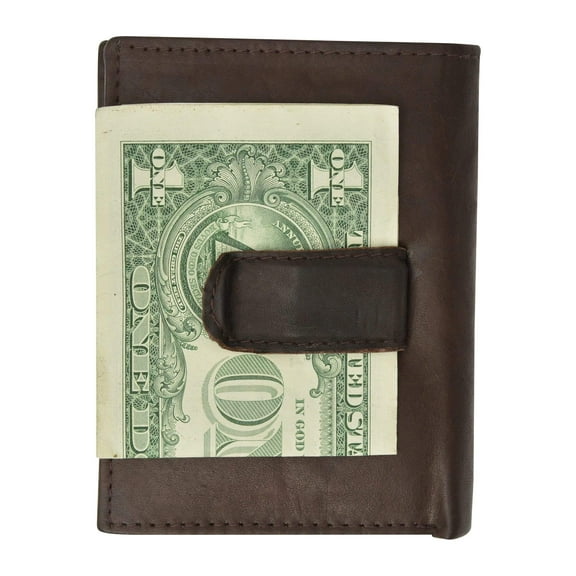Genuine Leather Mens Wallet Business Credit Card Case Bifold  762 CF (C)