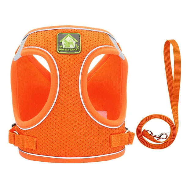 onlyliua Liquidación de Rebajas de Hoy Conjunto de Correa de Malla Suave para Perros Pequeños con Sistema de Paso y Chaleco Reflectante para Cachorros