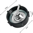thumbnail image 3 of For Osterizer Blender Blades with Blender Jar Bottom & 4 Point Blade 4961 & 2 Pcs O Ring Rubber Seal Gasket, 3 of 7