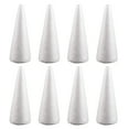 thumbnail image 1 of SHISUYAN 12Pcs Polystyrene Foam Cones for Crafts and Home Decor Winter Celebration, 1 of 8