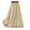 Khaki, variant on EINCcm Women's Cotton Linen Skirts Drawstring High Waist Skirts Plain Layered A-Line Flared Flowy Midi Long Skirts