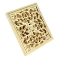 thumbnail image 4 of Colador de drenaje de piso poco profundo, 10 x 10 cm, diseño antiolor para inodoros Eliminador de olores de baño de cobre, 4 of 8