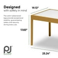 thumbnail image 2 of Open Box PJ Wood 3pc Table and Chairs Set w/Natural Finish & Dry Erase Surface, 2 of 8