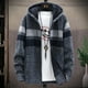 thumbnail image 2 of Suéter de otoño e invierno para hombre, cárdigan con capucha, chaqueta de punto con cremallera, suéter informal de moda, forro polar grueso, 2 of 5