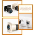 thumbnail image 2 of Shisuyan USB Panel Mount Pass Through Connector Plug and Play 2Pcs 1.3*1.2*1In, 2 of 9