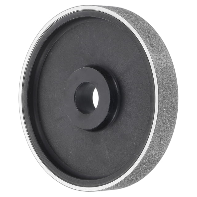 Rueda de afilado de diamante Uxcell para joyería lapidaria de 6" 180 Grit con orificio de eje de 1" para mármol, piedra, jade, vidrio, cerámica, carburo