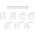 thumbnail image 4 of Architectural Mailboxes 3582B-A 4 in. Brass Floating House Letter A, Black, 4 of 4