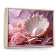 thumbnail image 2 of Designart "Shell'S Romantic Narrative II" Seashell Floater Framed Wall Art Living Room, 2 of 5
