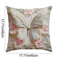 thumbnail image 3 of Cheapark 18x18 Inches Easter Bunny Print Pillow Cover, 3 of 7