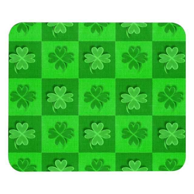 Alfombrilla de ratón con diseño de tréboles Hope con base de goma antideslizante, cuadrada, protector para portátil, almohadillas de escritura, alfombrilla de ratón para juegos de
