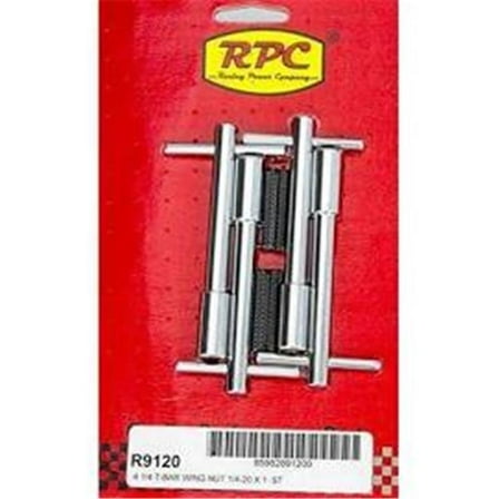 Racing Power R9120 4 ft. Chrome Steel T-Bar Wing Nut 4'