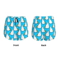 thumbnail image 5 of Lsque Duck Dives Printed Women's Running Shorts with Liner Pockets,Elastic Quick Dry Workout Athletic Gym Yoga Shorts,Womens High Waist Shorts-Large, 5 of 9