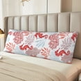 thumbnail image 5 of Naloa Tropical Corals Seahorse Super Soft 20x60 Body Pillow Case,Long Side Hidden Zipper（PILLOWS ARE NOT INCLUDED）, 5 of 6
