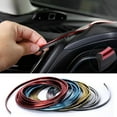 thumbnail image 2 of Car Interior Decoration 5M Golden Latex Trim Strip for Car Styling and Decoration 196.8 Inch, 2 of 5