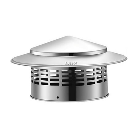 

Dadatutu Round Chimney Cap Stainless Steel Tapered Chimney Cap Outside Roof Fireplace Screen Cover Stove Pipe Topper for Vent Flue Chimney Vent Cover Top Chimney Cap