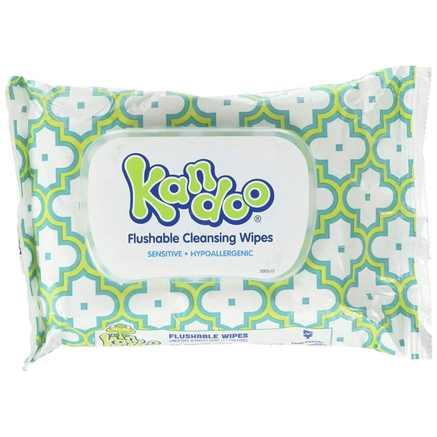 Kandoo Flushable Cleaning Wipes, Sensitive, 42 Wipes
