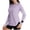Purple, variant on Women's Sun Protection Long Sleeve Rash Guard Breathable Shirt for Swim