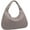 Light Grey, variant on Women Woven Vegan Leather Handbag Retro Top-handle Shoulder Bag Handmade Tote Bag Dumpling Purse Hobo Bag