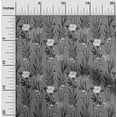 thumbnail image 2 of oneOone Tissu Georgette Viscose Gris Floral Rétro Matériel de Robe Tissu Imprimé Tissu au Mètre 42 Pouces de Large, 2 of 5