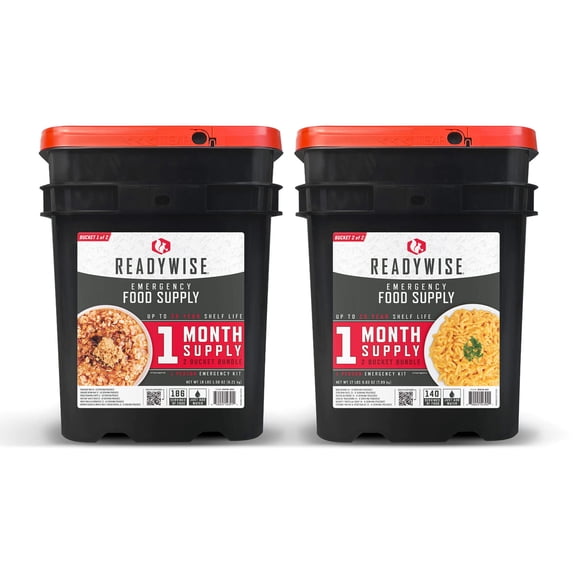 ReadyWise Emergency Food Supply 1 Month 298 Servings 35 lb 11.33 oz