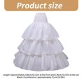 thumbnail image 5 of Elegant Crinoline Underskirt Farthingale Petticoat Skirt for Bridal Gowns Wear, 5 of 10