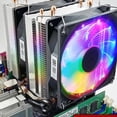 thumbnail image 4 of Tholdsy Tubo de calefacción de 4 pines, enfriador de CPU, ventilador de refrigeración, radiador refrigerado por aire, con efecto de luz Videojuegos y accesorios, 4 of 6