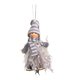 thumbnail image 1 of Bewildely Colgante colgante pequeño muñeco de Navidad de lana lindos juguetes de peluche ligero brillante adornos de árbol de Navidad Kits de decoración para fiestas Gris/Niño, 1 of 6