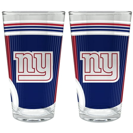 New York Giants Two-Piece 16oz. Pint Glass Set