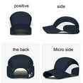 thumbnail image 6 of Beautynvta Folding Outdoor Hat for Men Women, Lightweight Breathable Baseball Cap Sun Hat, Quick Dry Running Hat, Navy, 6 of 6