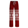 thumbnail image 6 of Lumtrix Womens Christmas Pajama Pants Loose Fit Funny Nordic Print Dressy Casual Drawstring Lounge Pants Watermelon Red XL, 6 of 6