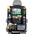 thumbnail image 1 of Bolsa organizadora para asiento de coche, accesorios organizadores interiores para coche, soporte transparente para tableta, 10 bolsillos, 1 Juego, 1 of 5