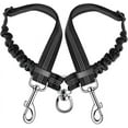thumbnail image 1 of Double Leashes for 2 Dogs, Tangle-Free Double Leash for Dogs Walking in Training 360° SwivelAdjustable Reflective Length Double Wire Splitter for Two, 1 of 5
