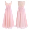 thumbnail image 1 of vastwit Robe de Demoiselle d'Honneur en Dentelle Florale pour Filles, Robe de Cérémonie, Robe de Bal Formelle, Rose Perle 10, 1 of 8