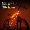 thumbnail image 5 of Brightz CosmicBrightz LED Bike Frame Lights, 6.5 ft Rope Light, Orange, 5 of 6
