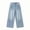 A-Blue, variant on Men's Classic Denim Jeans Washed Wide Leg Trousers High Waist Solid Color Loose Trousers Stretch for Casual Wear